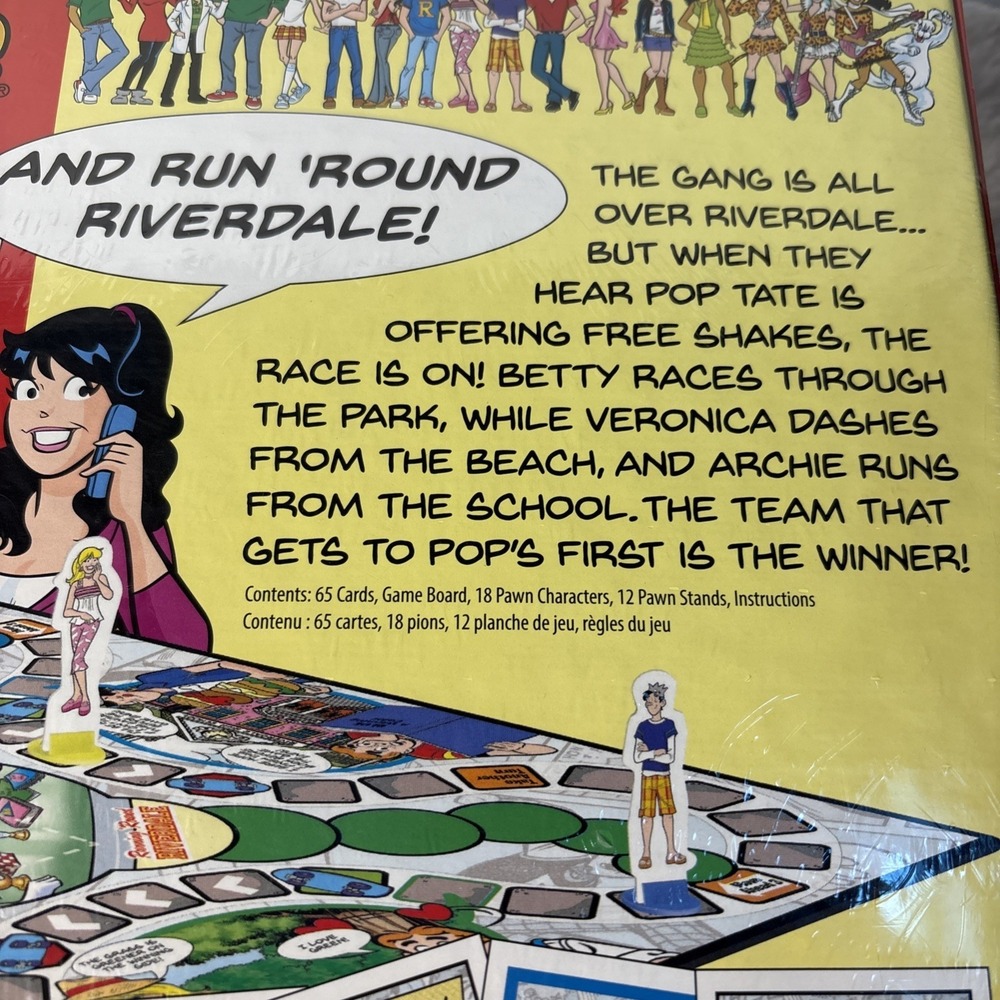 ARCHIE BOARD GAME, RUNNING 'ROUND RIVERDALE, SEALED! Ages 7+ Outset - Picture 6 of 7